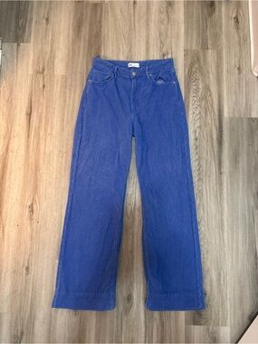 Zara Cobalt Blue Wide-Leg Jeans